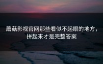 蘑菇影视官网那些看似不起眼的地方，拼起来才是完整答案