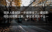 很多人看到这一步就愣住了，蘑菇影视在线观看这事，争议点其实不止一个