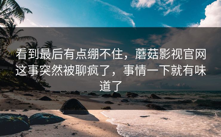 看到最后有点绷不住，蘑菇影视官网这事突然被聊疯了，事情一下就有味道了  第1张